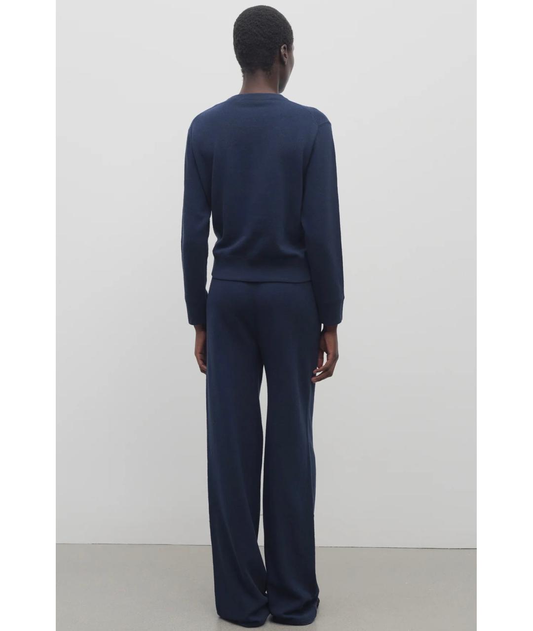 THE ROW Темно-синие прямые брюки, фото 4