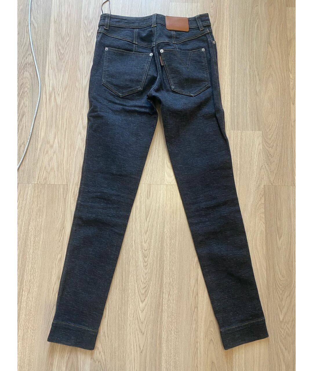 LOUIS VUITTON Черные хлопковые джинсы слим, фото 2