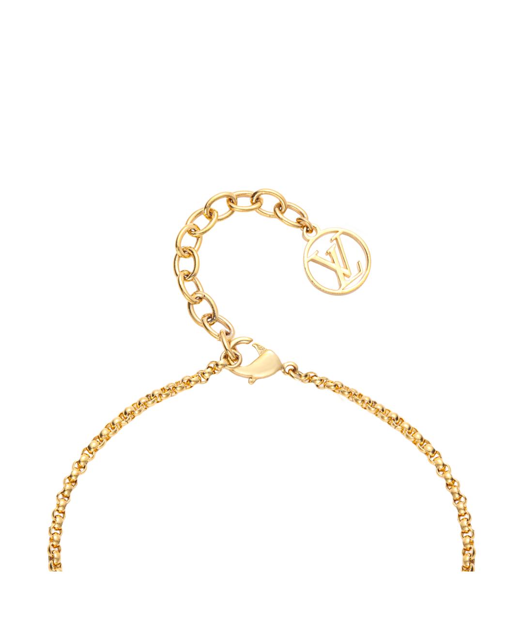 LOUIS VUITTON Золотой металлический браслет, фото 4