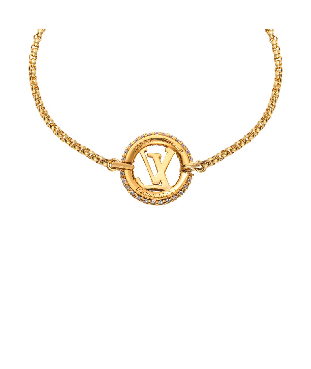 LOUIS VUITTON Золотой металлический браслет, фото 2