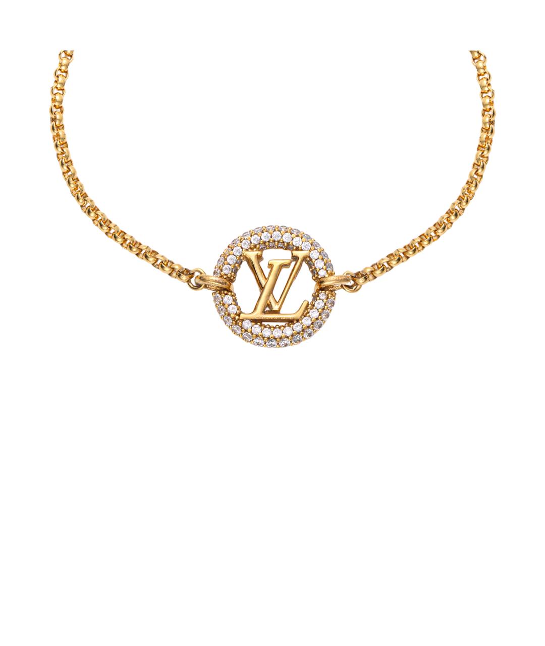 LOUIS VUITTON Золотой металлический браслет, фото 3