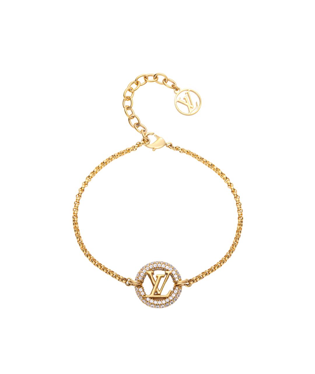 LOUIS VUITTON Золотой металлический браслет, фото 1