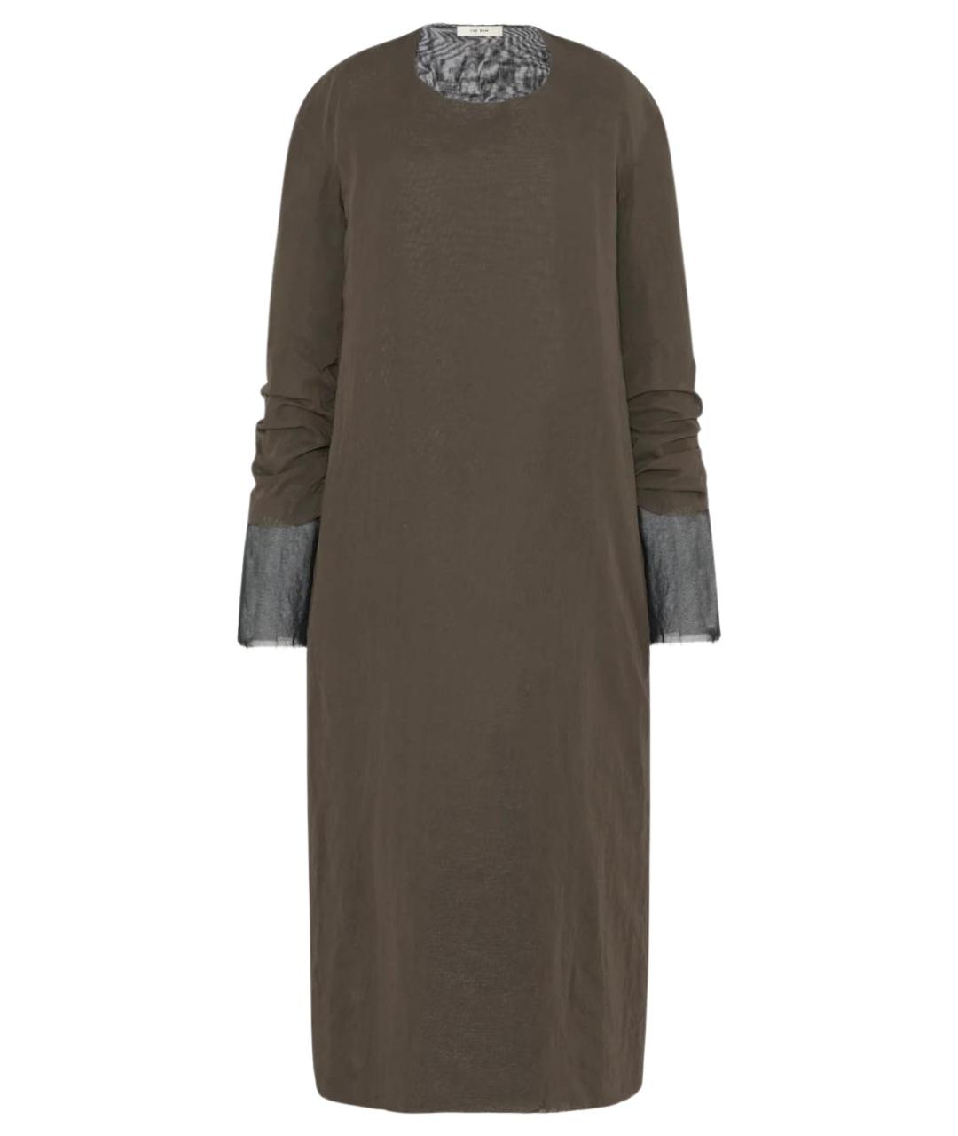 THE ROW Коричневое коктейльное платье, фото 1
