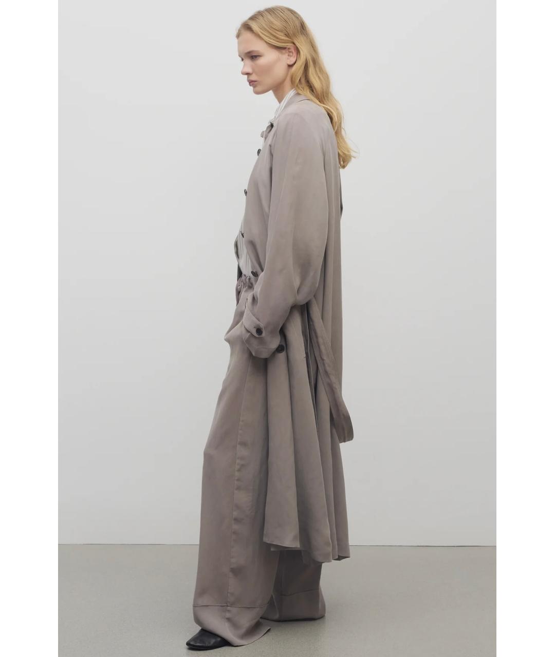 THE ROW Коричневые брюки широкие, фото 3