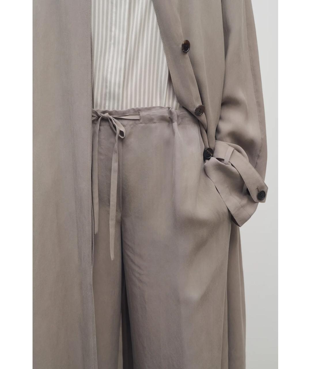 THE ROW Коричневые брюки широкие, фото 5