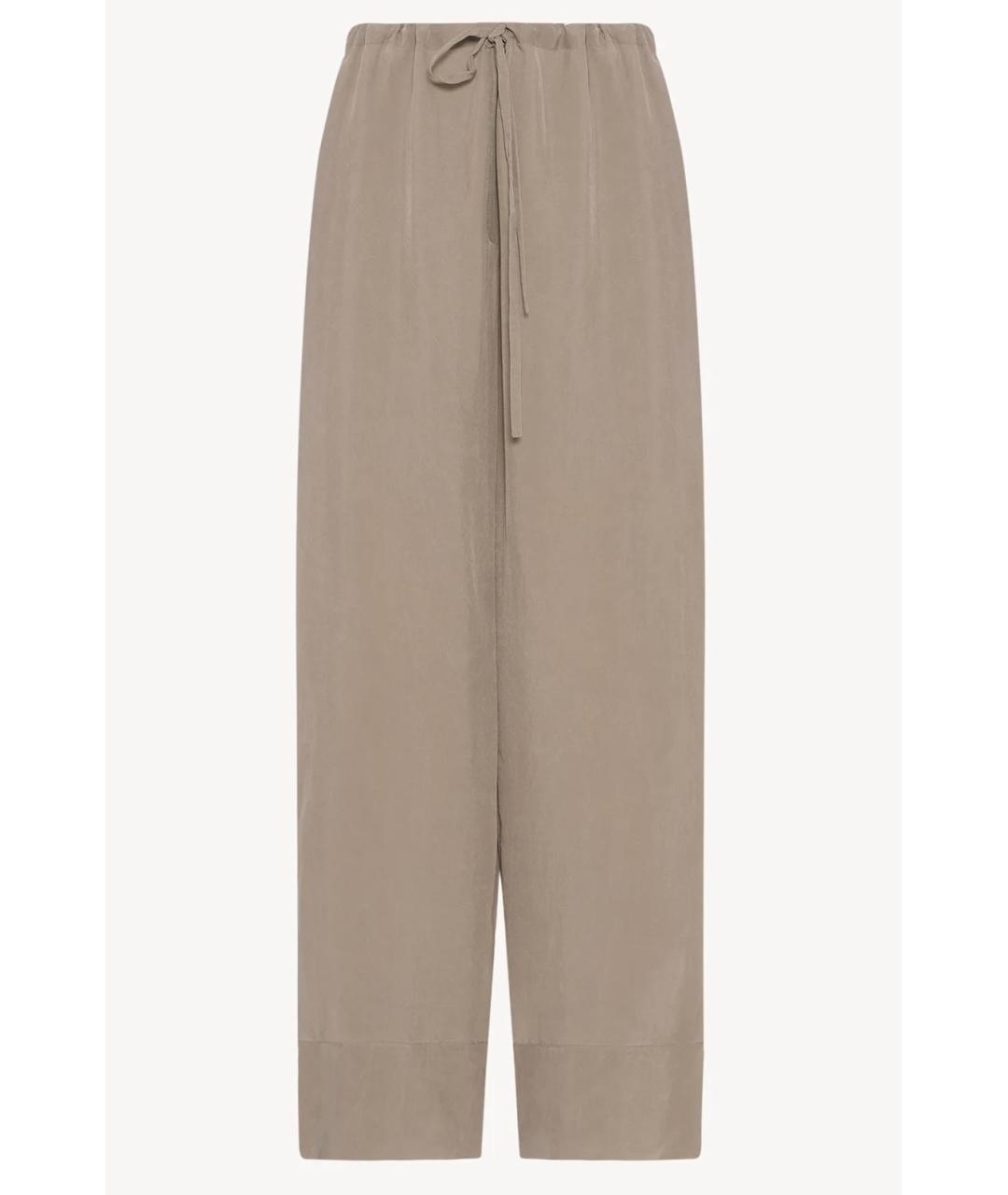 THE ROW Коричневые брюки широкие, фото 6