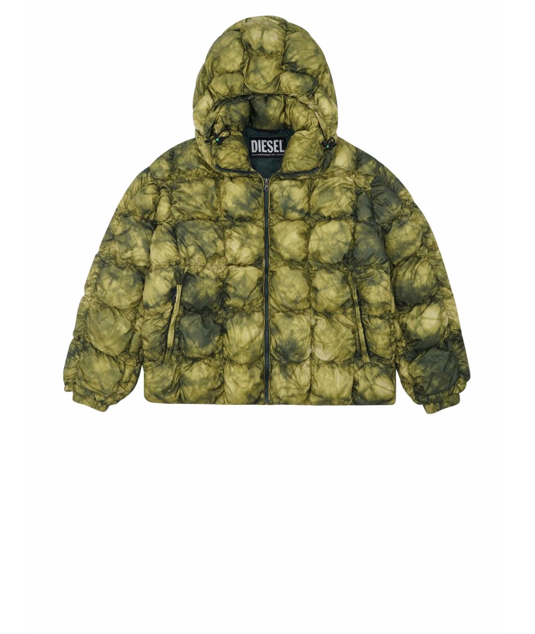 DIESEL Зеленая полиэстеровая куртка, фото 1