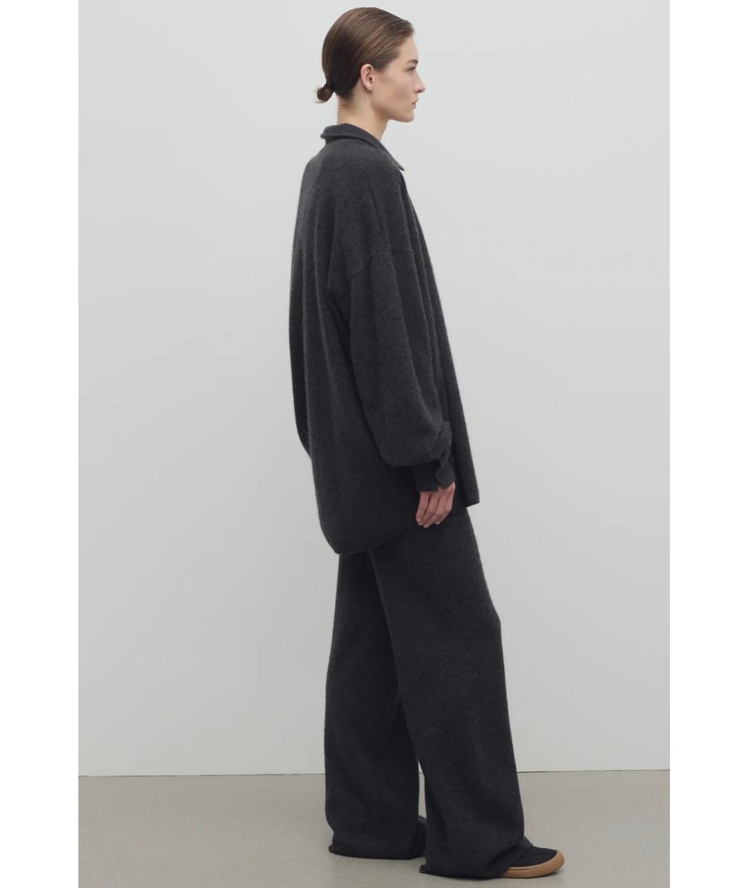 THE ROW Серые прямые брюки, фото 3