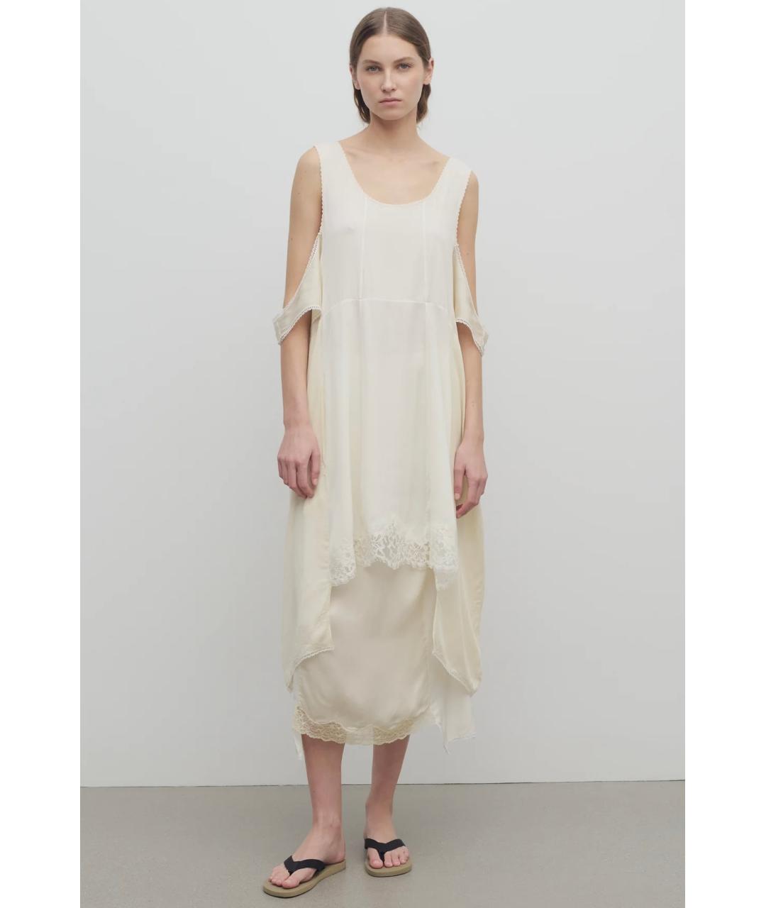 THE ROW Бежевое коктейльное платье, фото 2