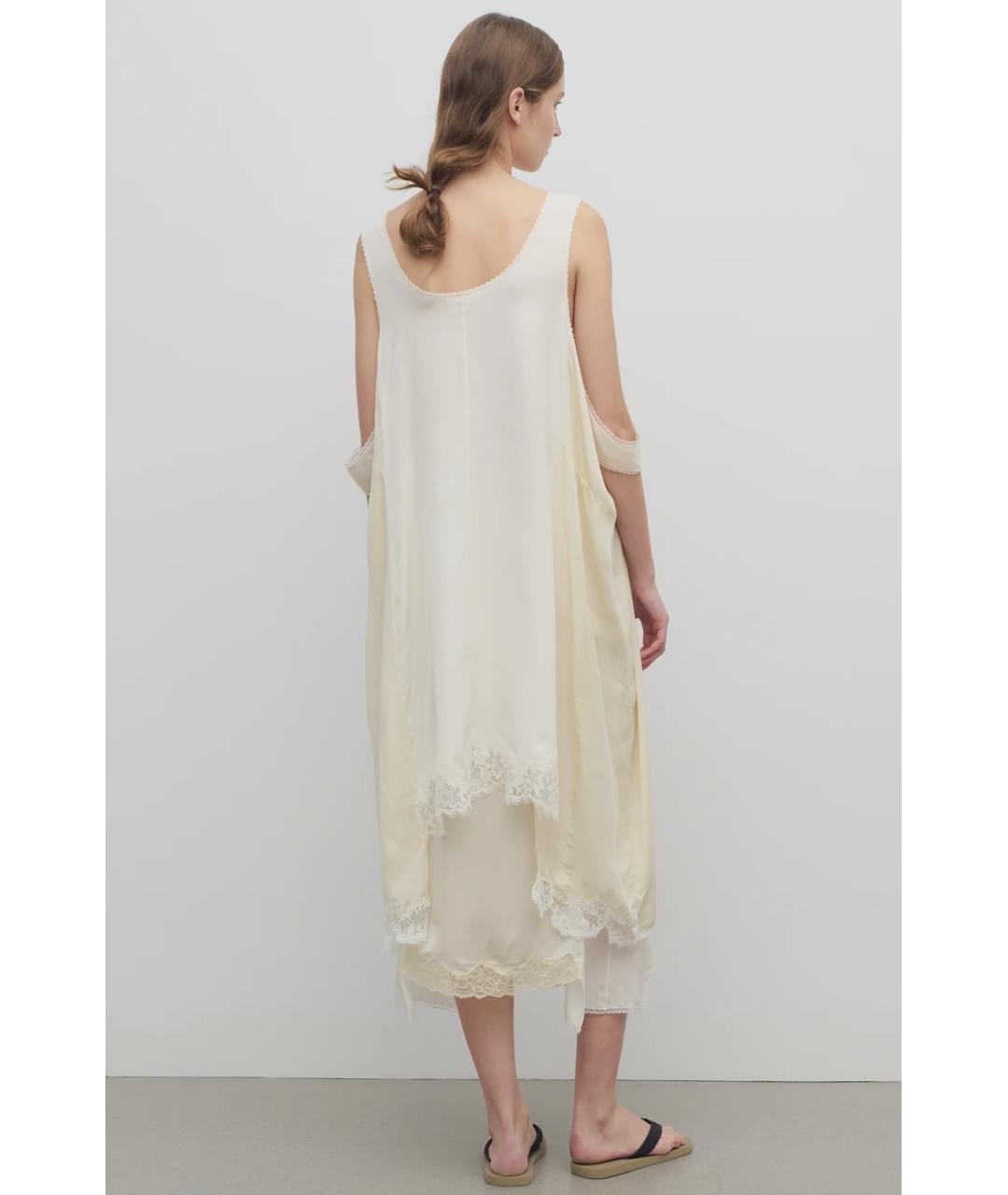 THE ROW Бежевое коктейльное платье, фото 4