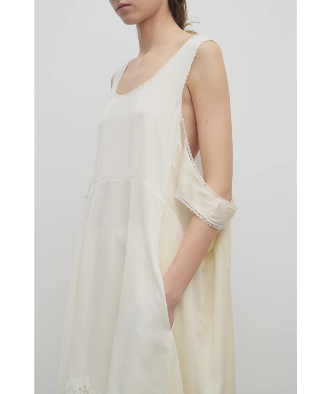 THE ROW Бежевое коктейльное платье, фото 5