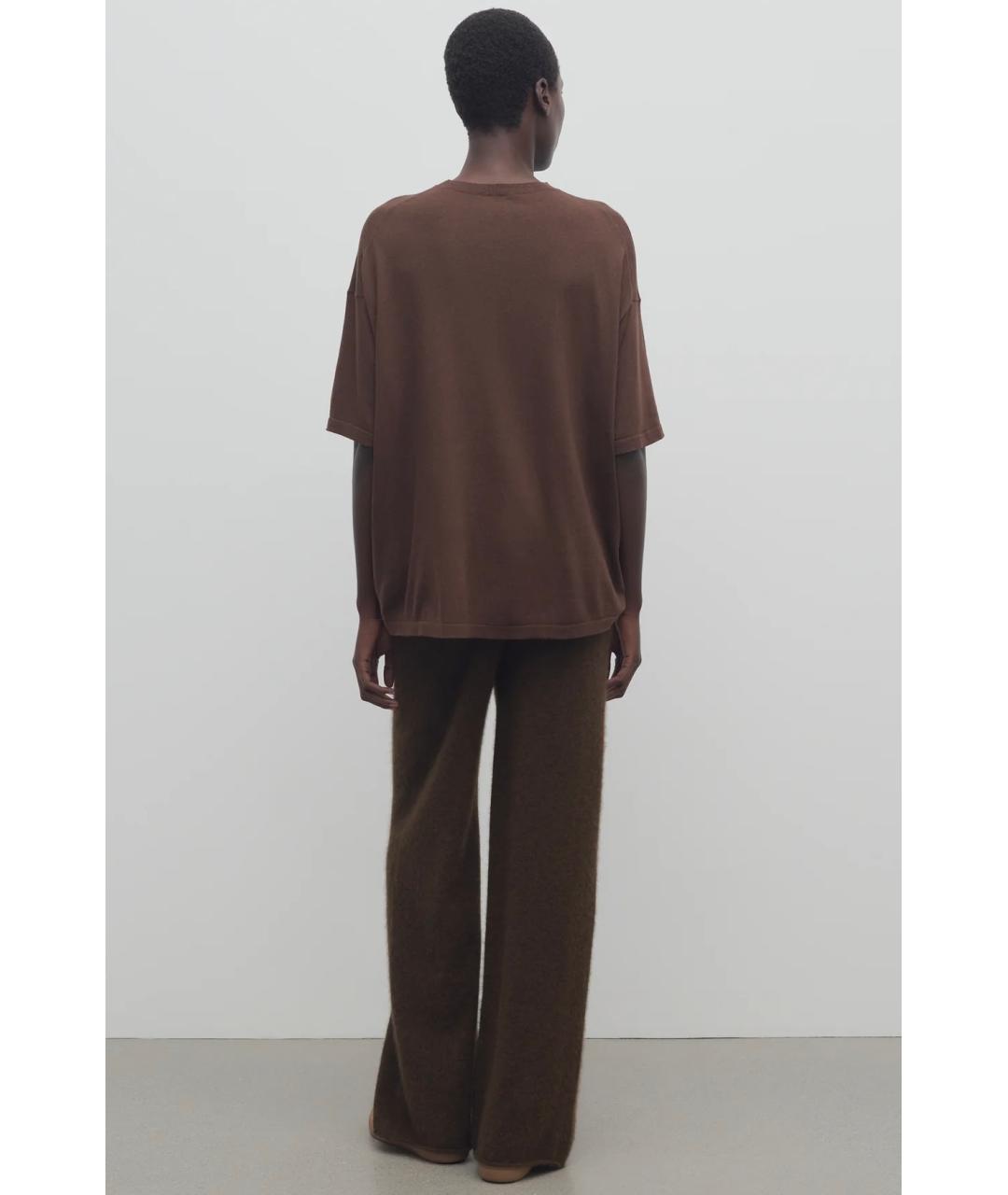 THE ROW Коричневые прямые брюки, фото 4