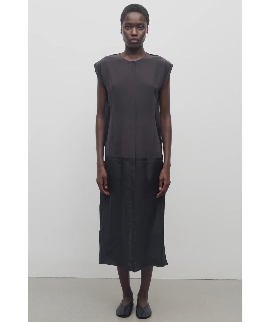 THE ROW Коричневое коктейльное платье, фото 2