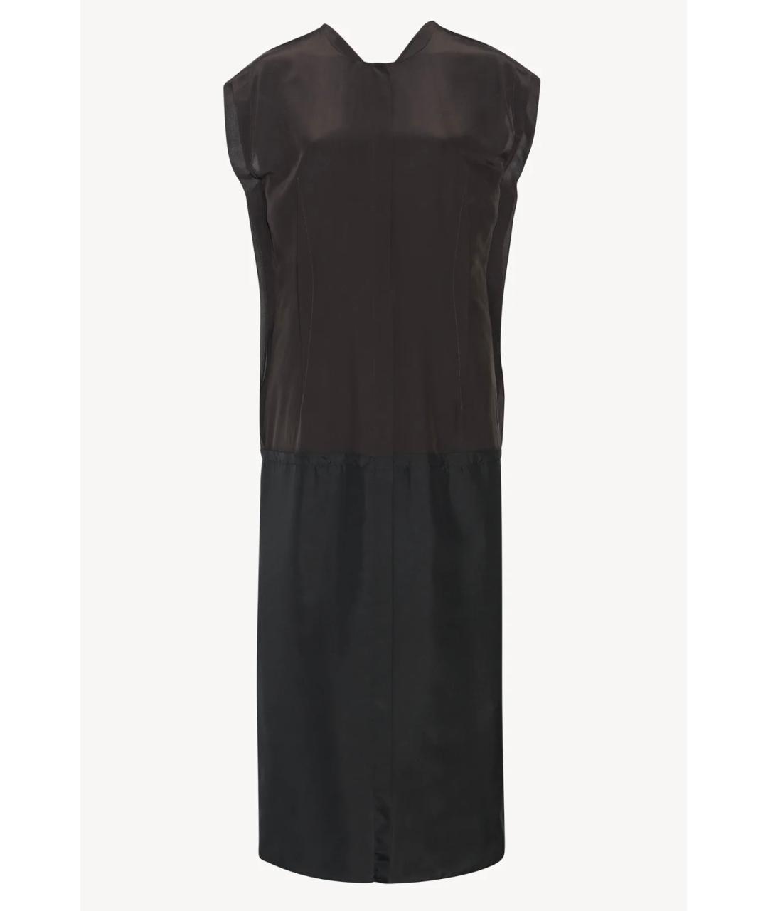 THE ROW Коричневое коктейльное платье, фото 5