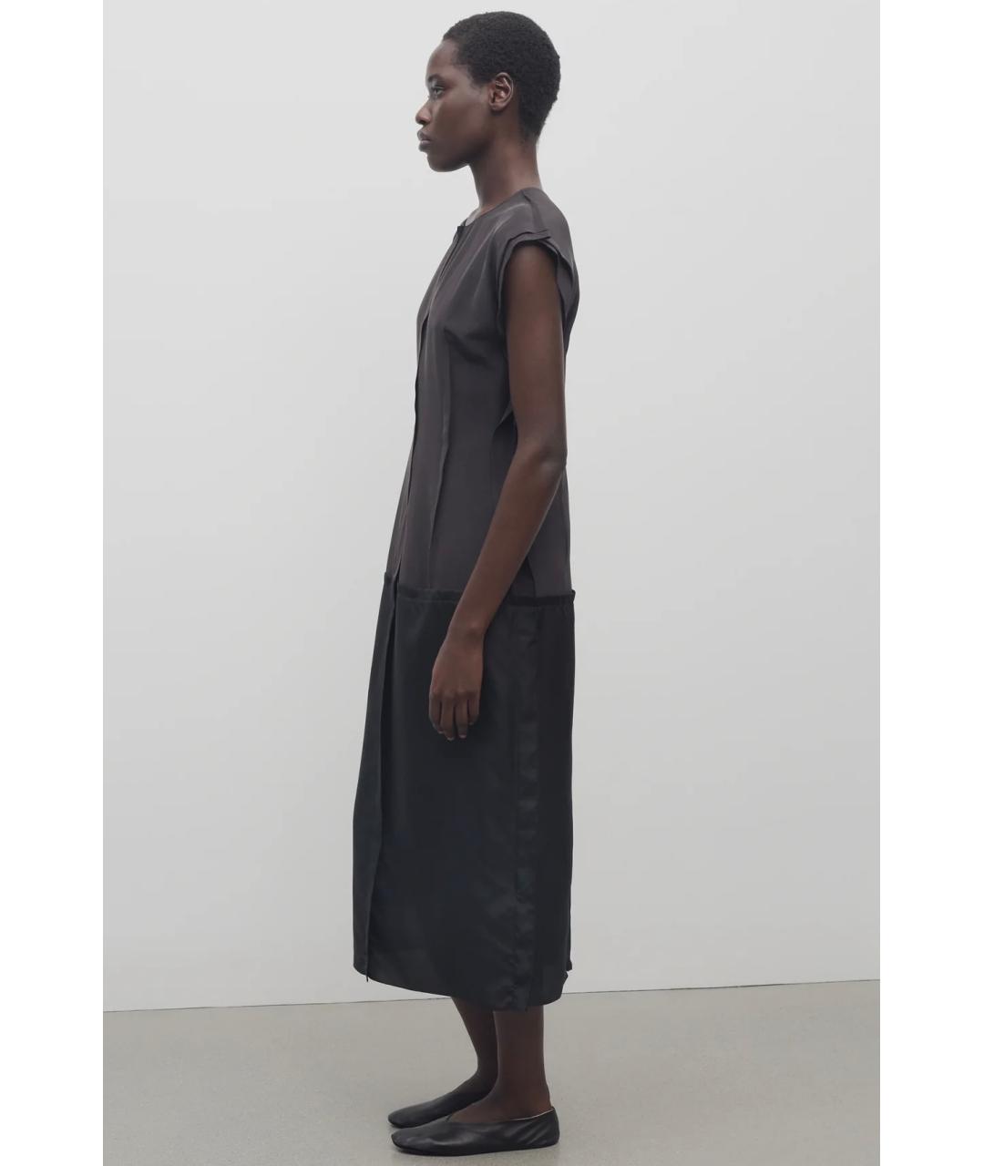 THE ROW Коричневое коктейльное платье, фото 3