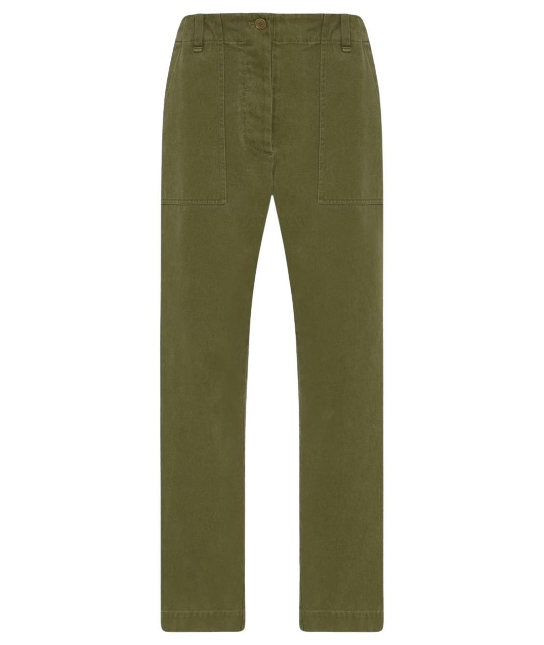THE ROW Хаки прямые брюки, фото 1