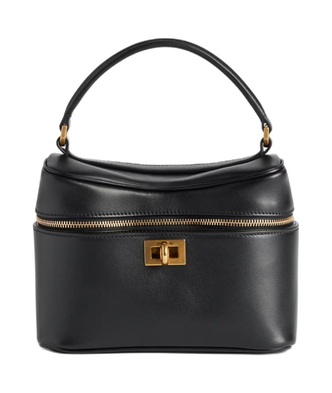 BALENCIAGA Черная кожаная сумка через плечо, фото 1