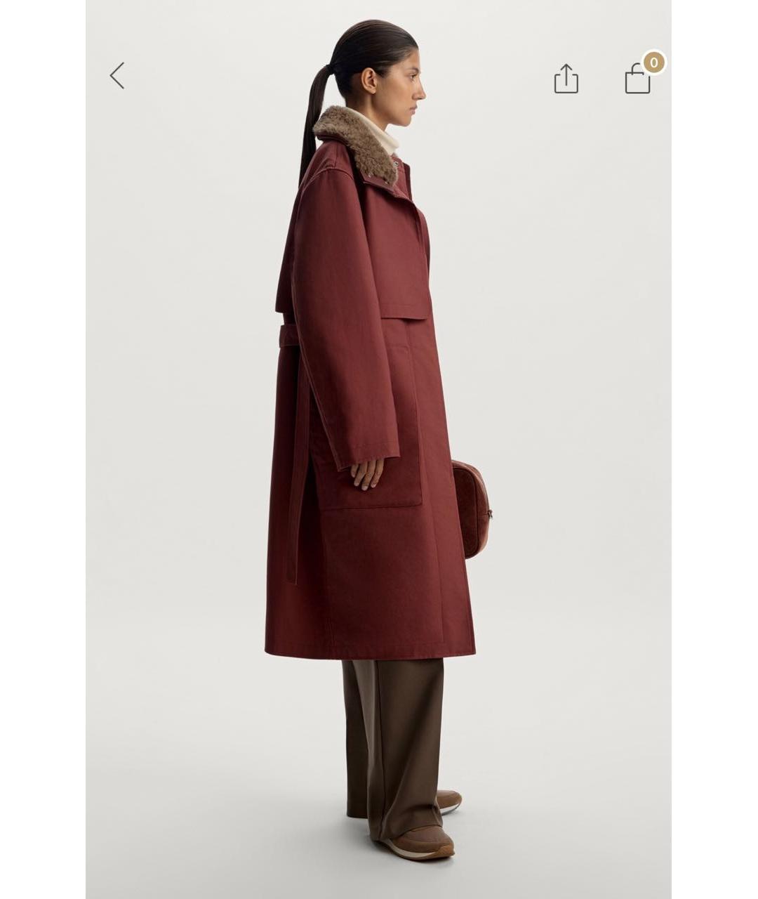 12 STOREEZ Коричневый хлопковый тренч/плащ, фото 5