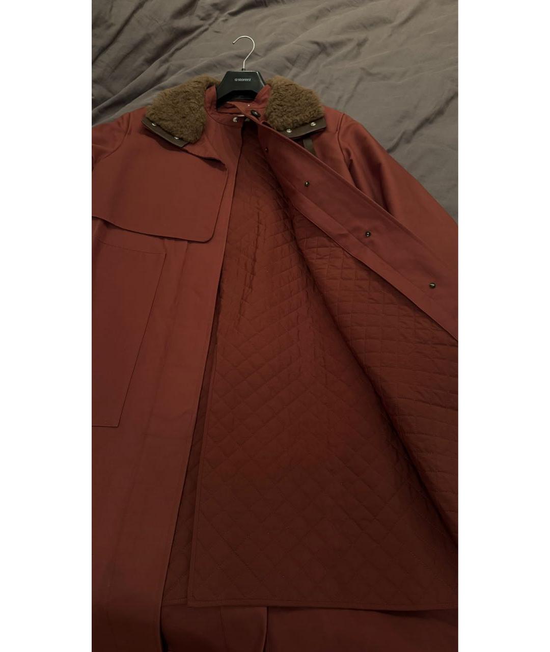 12 STOREEZ Коричневый хлопковый тренч/плащ, фото 8