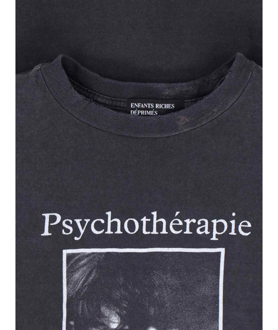 Enfants Riches Déprimés Черная хлопковая футболка, фото 3