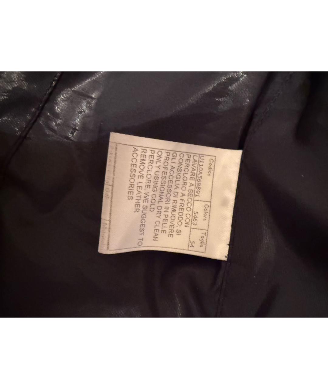 ERMANNO SCERVINO Антрацитовый полиэстеровый пуховик, фото 6