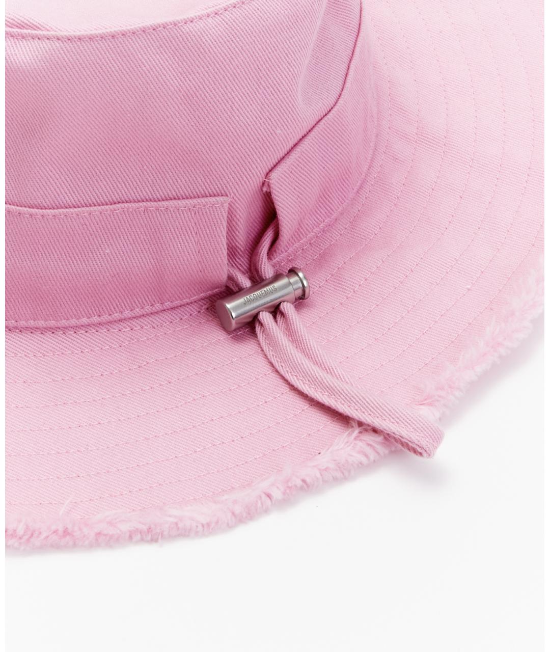 JACQUEMUS Розовая хлопковая панама, фото 4