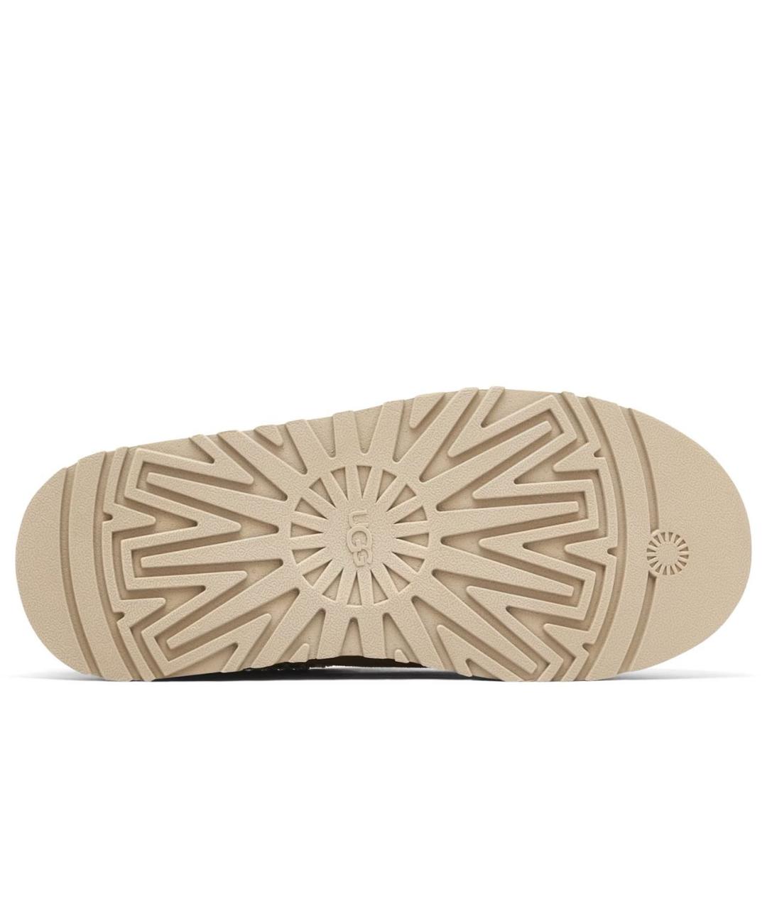 UGG AUSTRALIA Бежевые замшевые сабо, фото 7