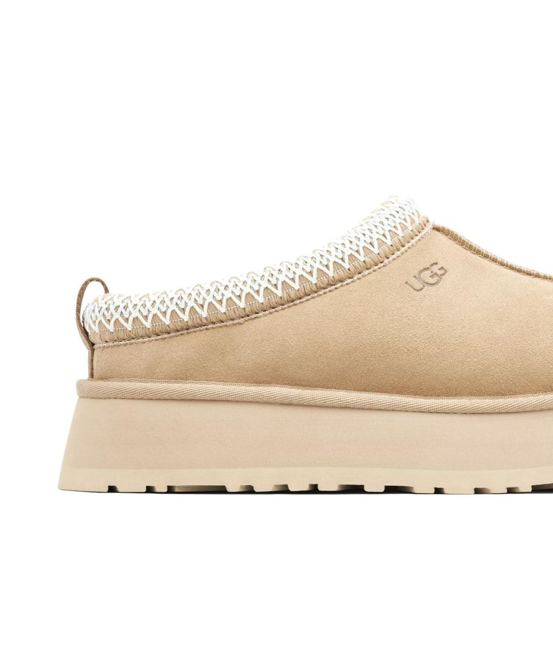 UGG AUSTRALIA Бежевые замшевые сабо, фото 6