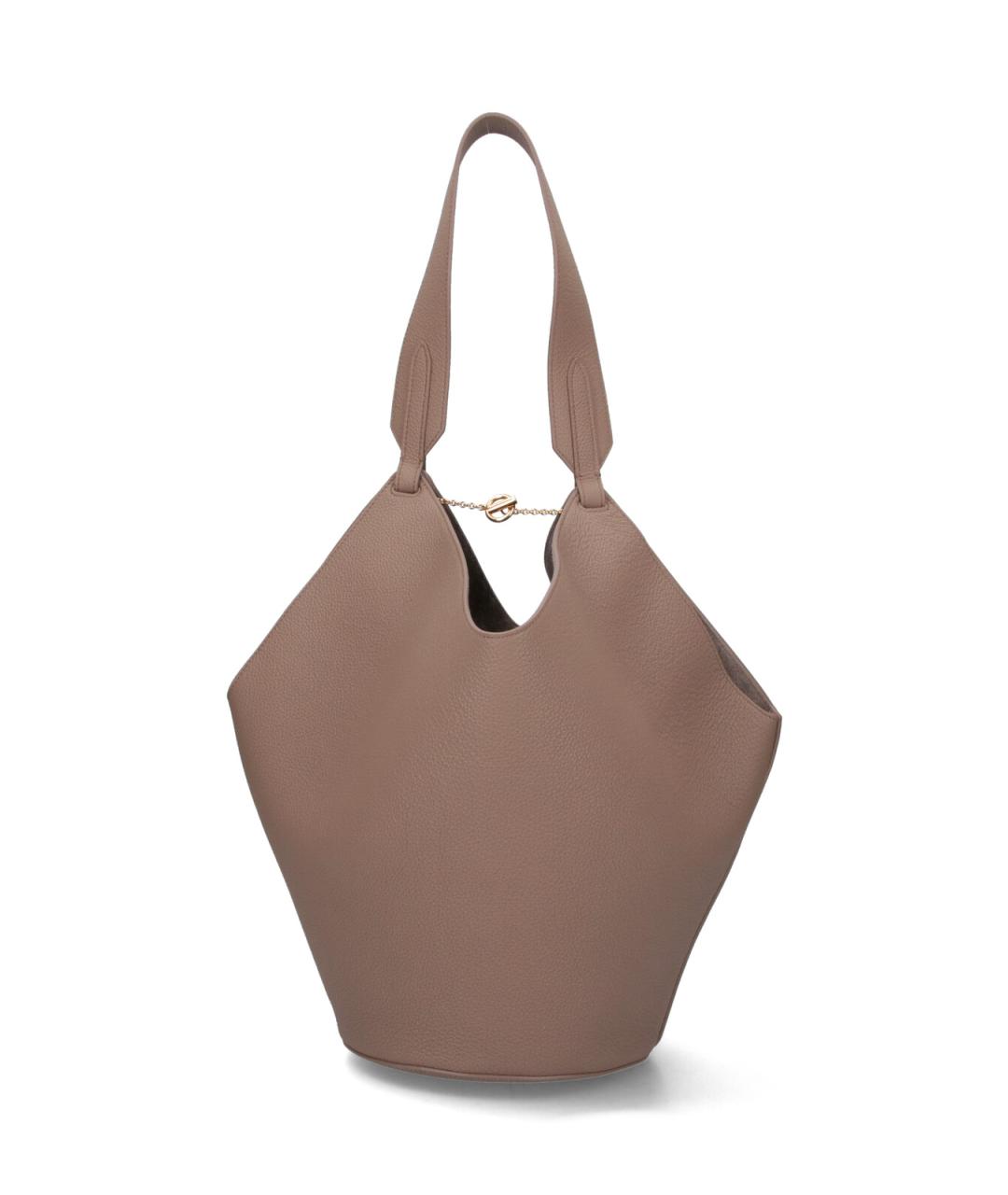 KHAITE Коричневая кожаная сумка тоут, фото 3