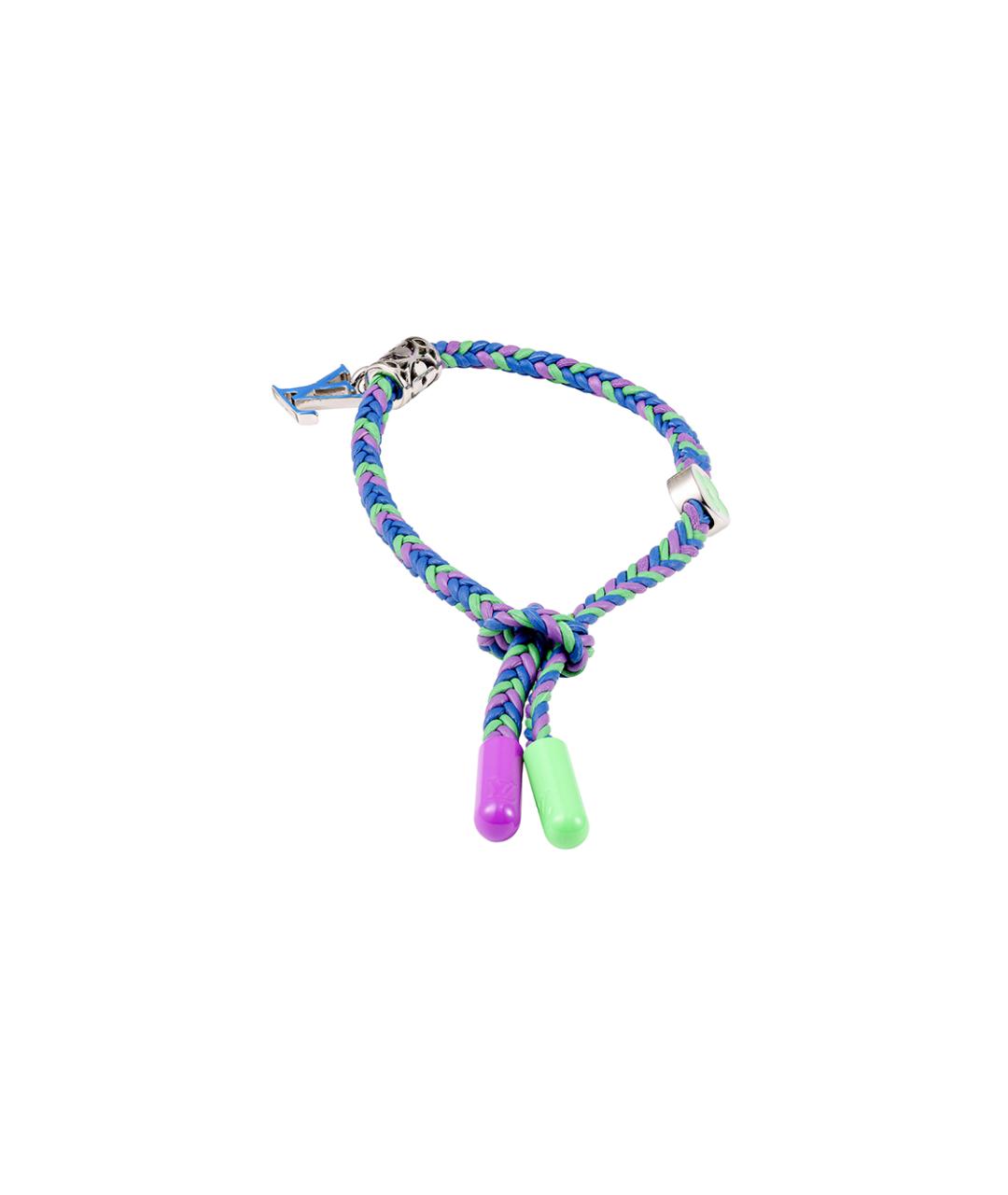 LOUIS VUITTON Синий кожаный браслет, фото 1