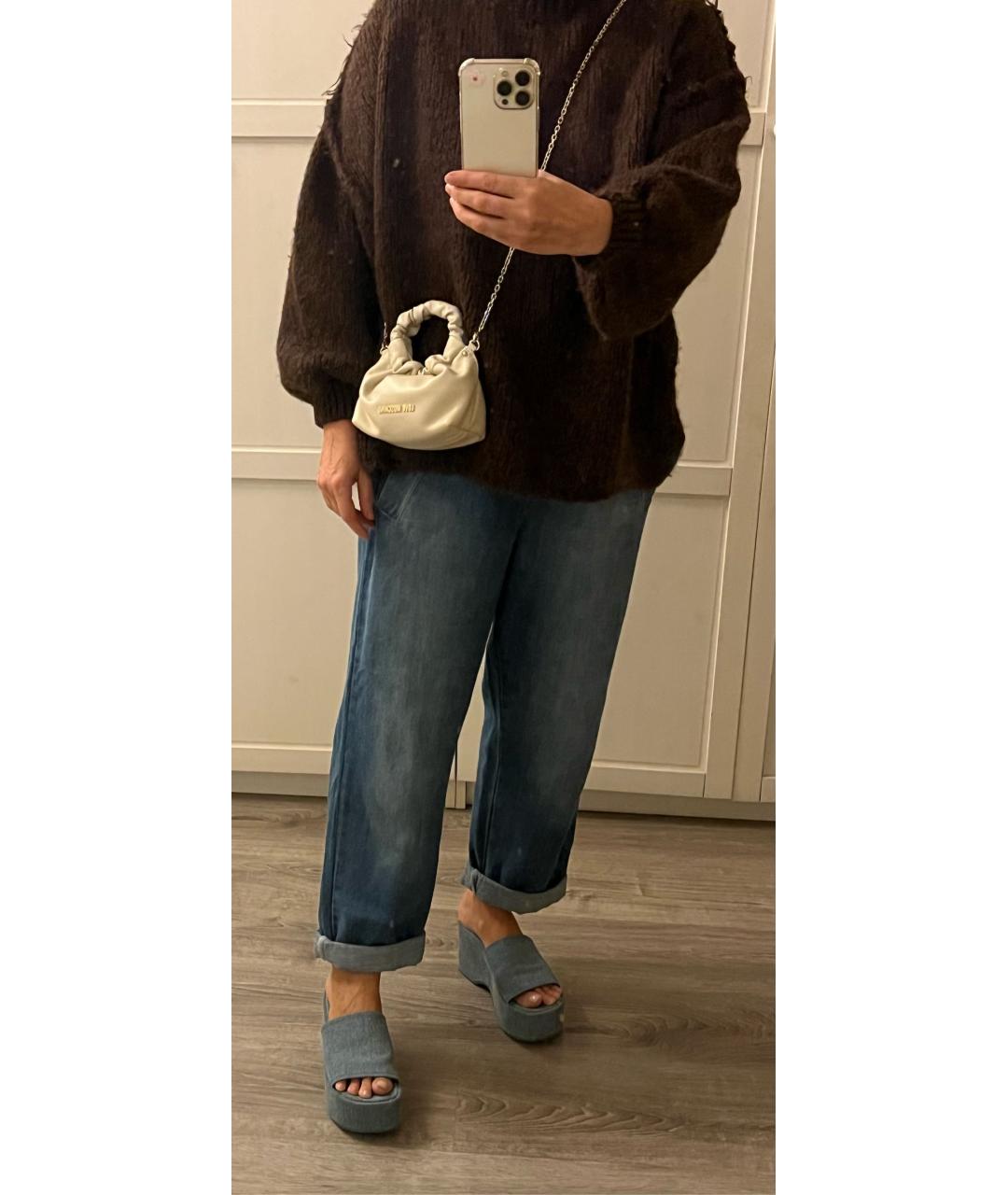 LOVE MOSCHINO Бежевая сумка через плечо из искусственной кожи, фото 6