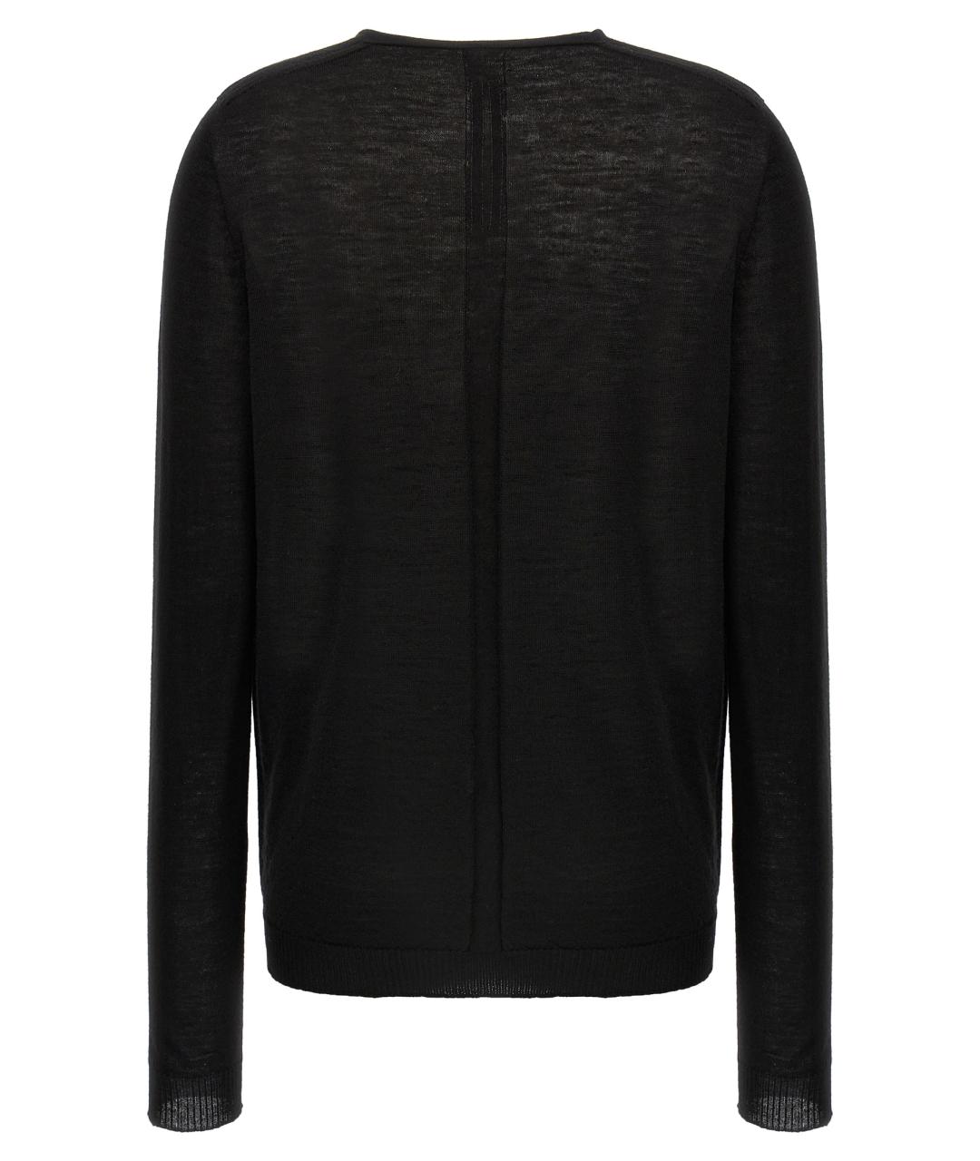 RICK OWENS Черный шерстяной джемпер / свитер, фото 2