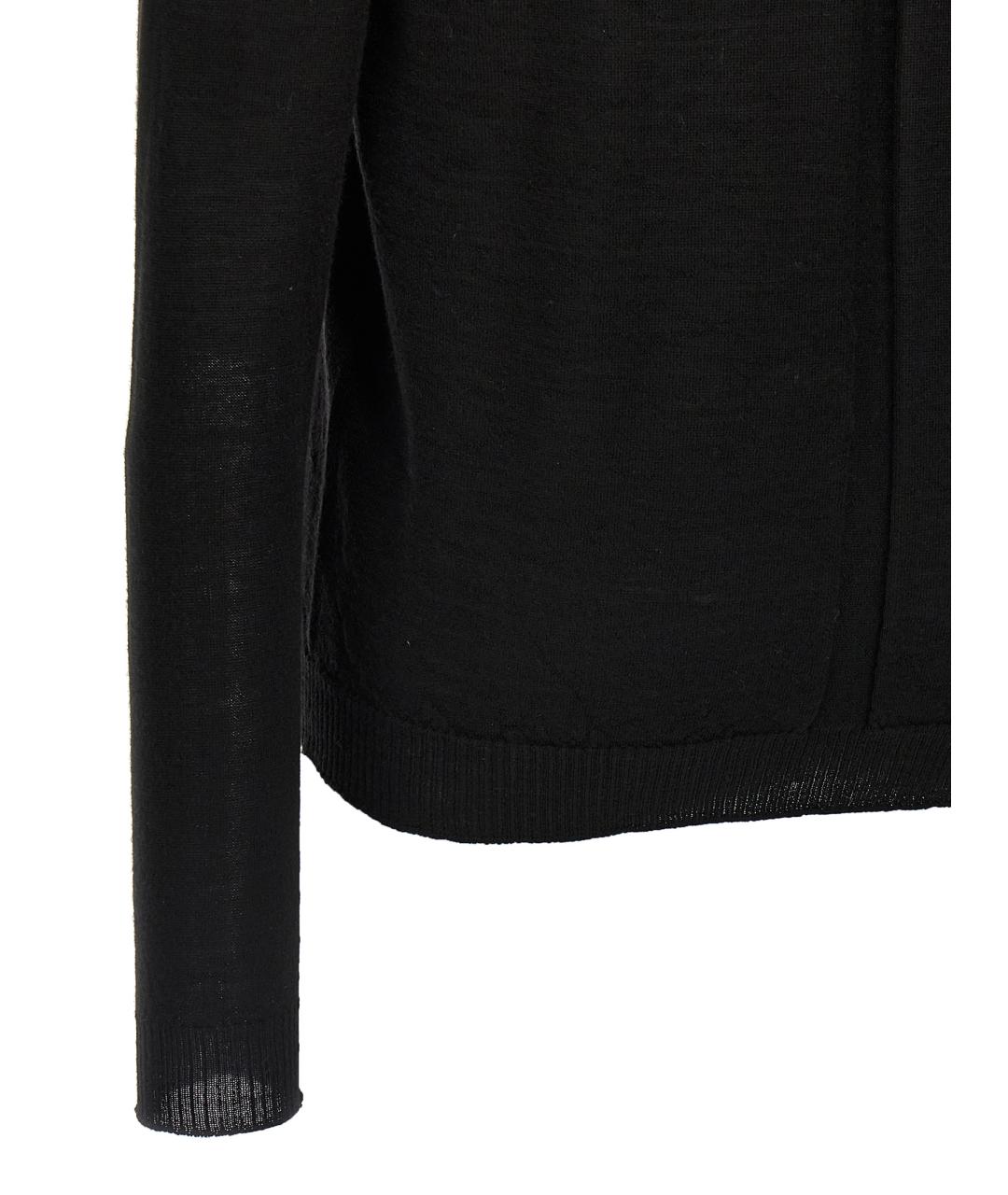 RICK OWENS Черный шерстяной джемпер / свитер, фото 4