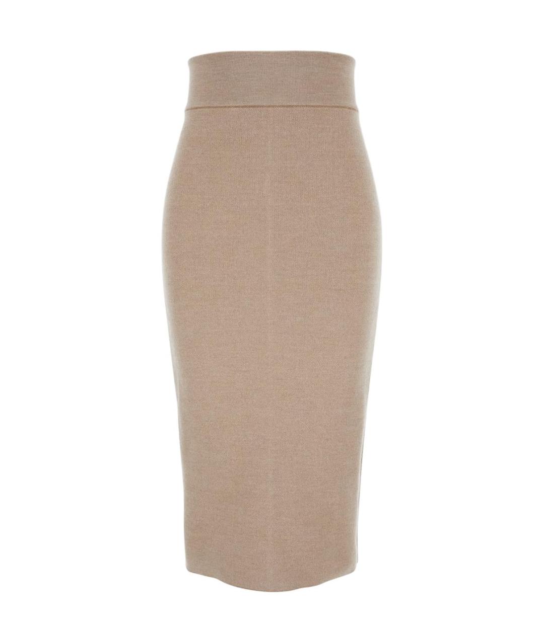 JACQUEMUS Бежевая юбка макси, фото 1