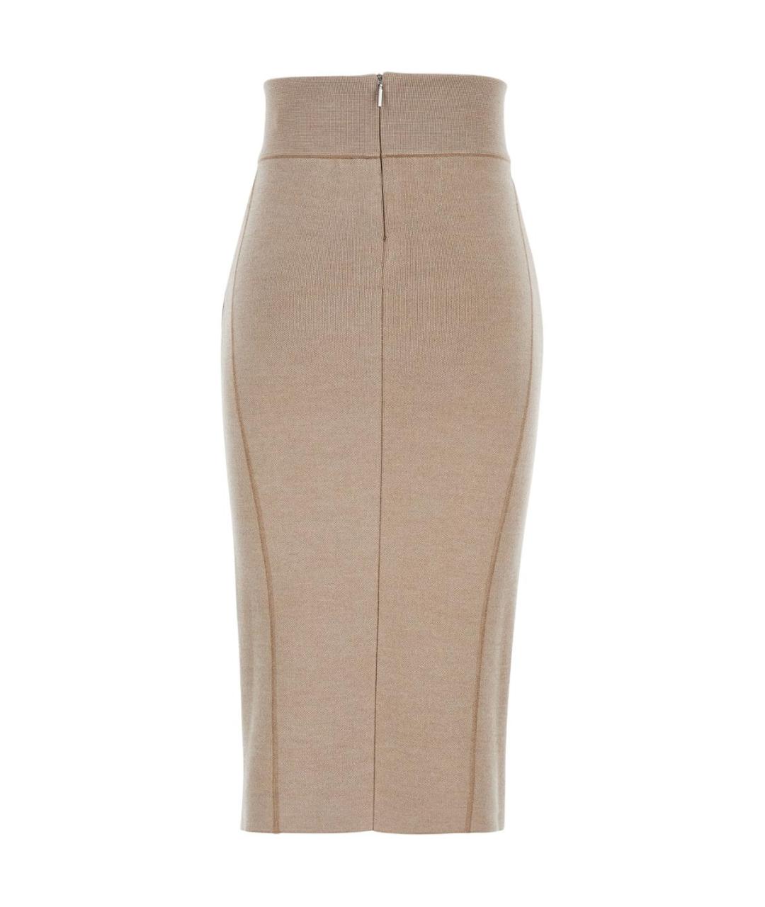 JACQUEMUS Бежевая юбка макси, фото 2