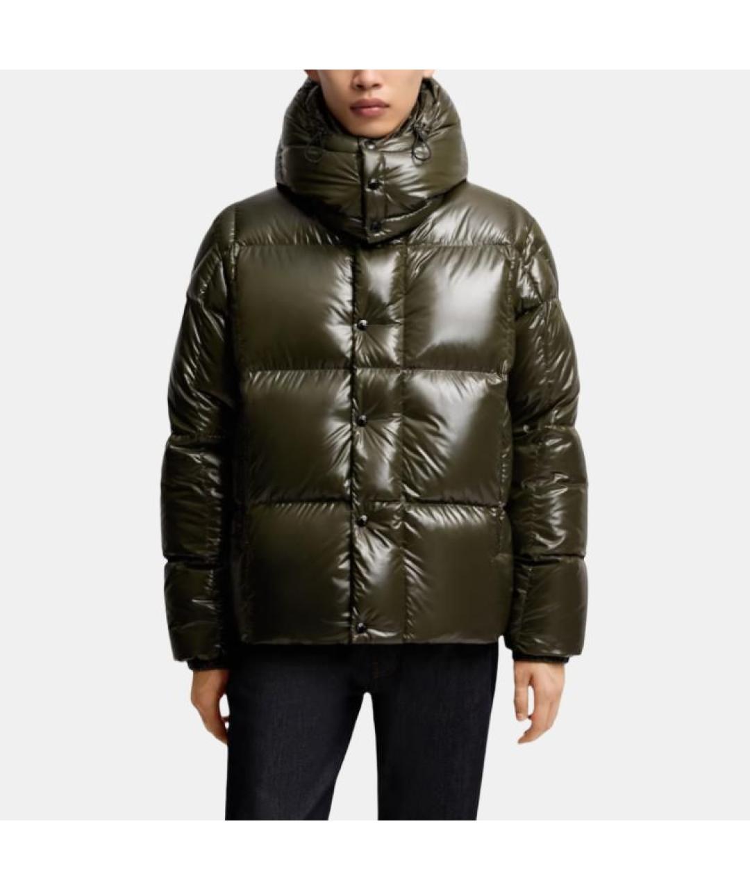 MONCLER Зеленый пуховик, фото 2
