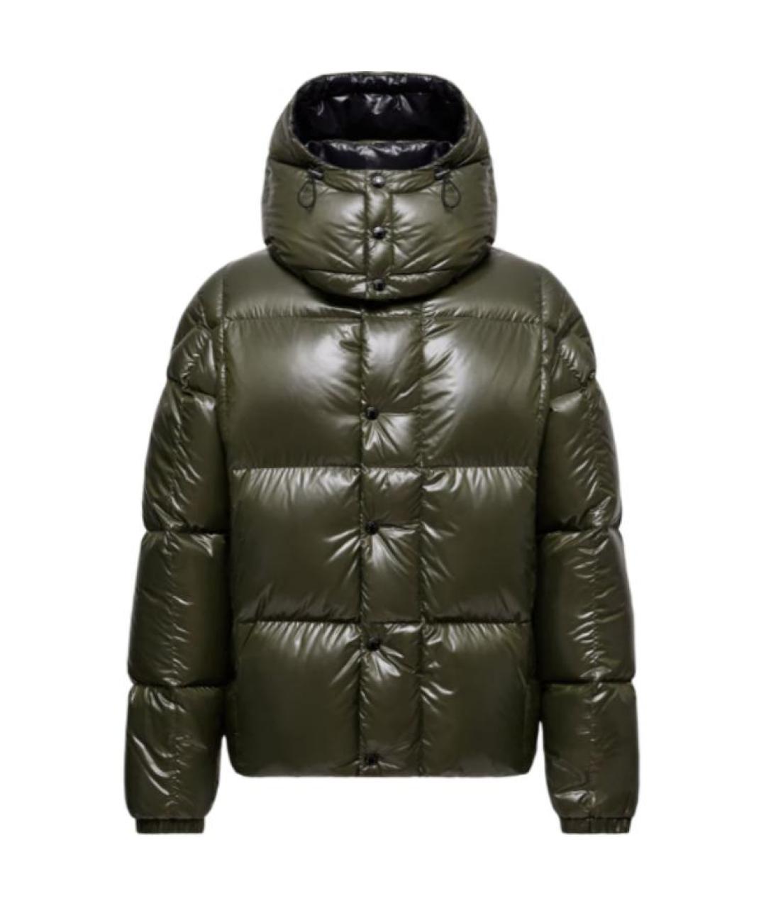MONCLER Зеленый пуховик, фото 1
