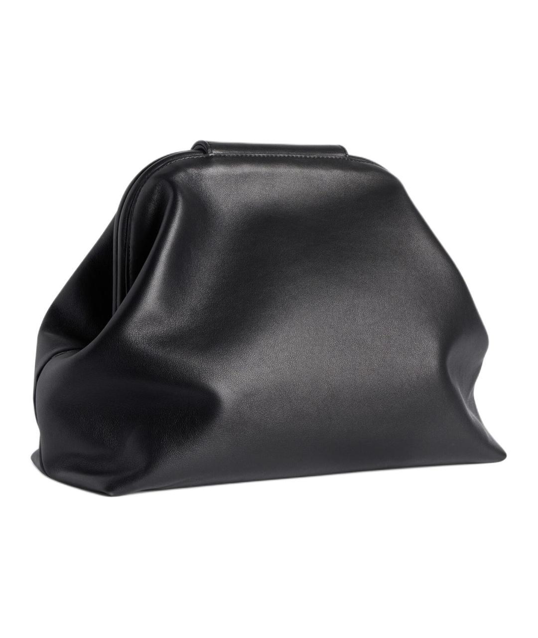 BALENCIAGA Черная кожаная сумка через плечо, фото 2
