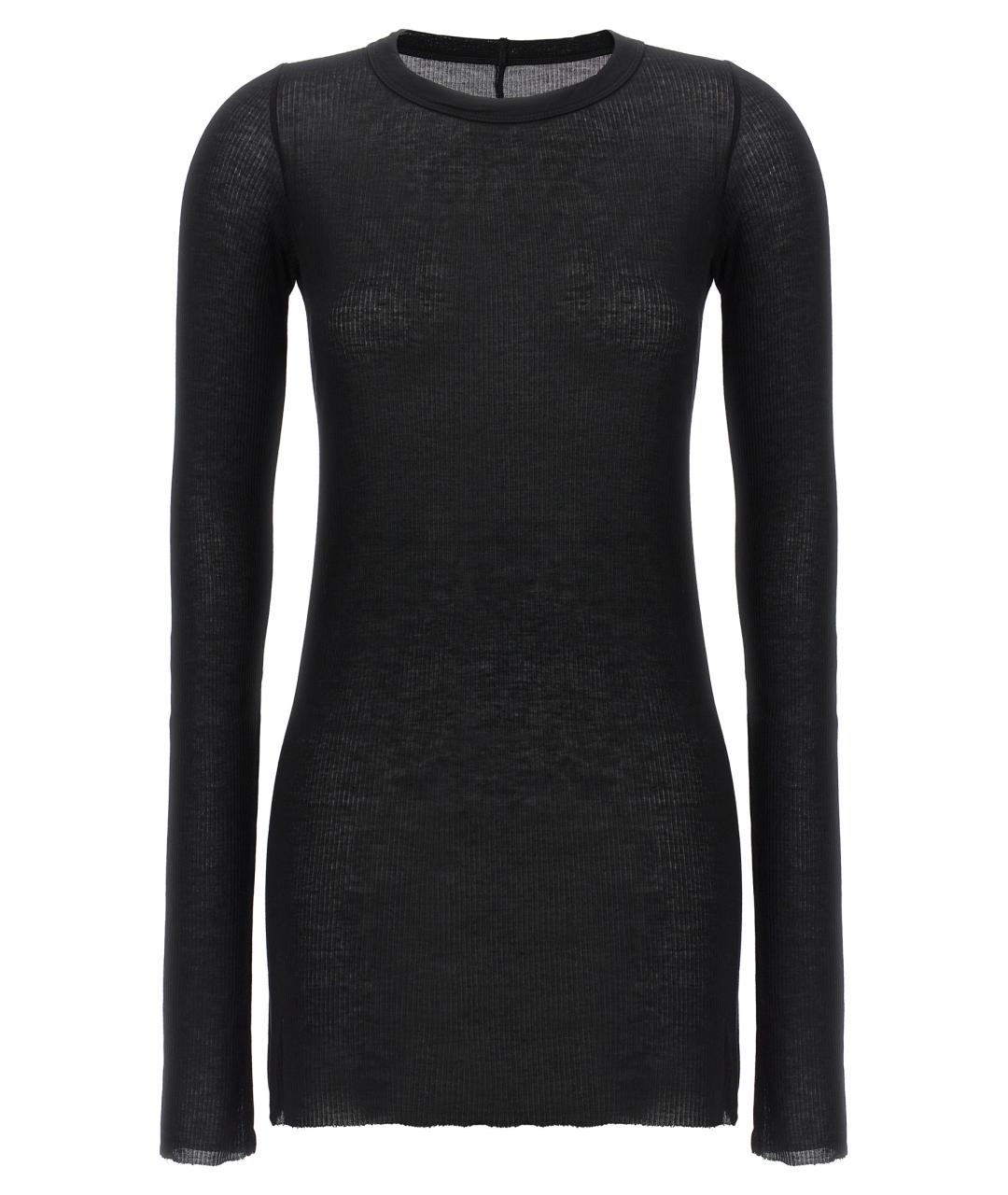 RICK OWENS Черная вискозная водолазка, фото 1