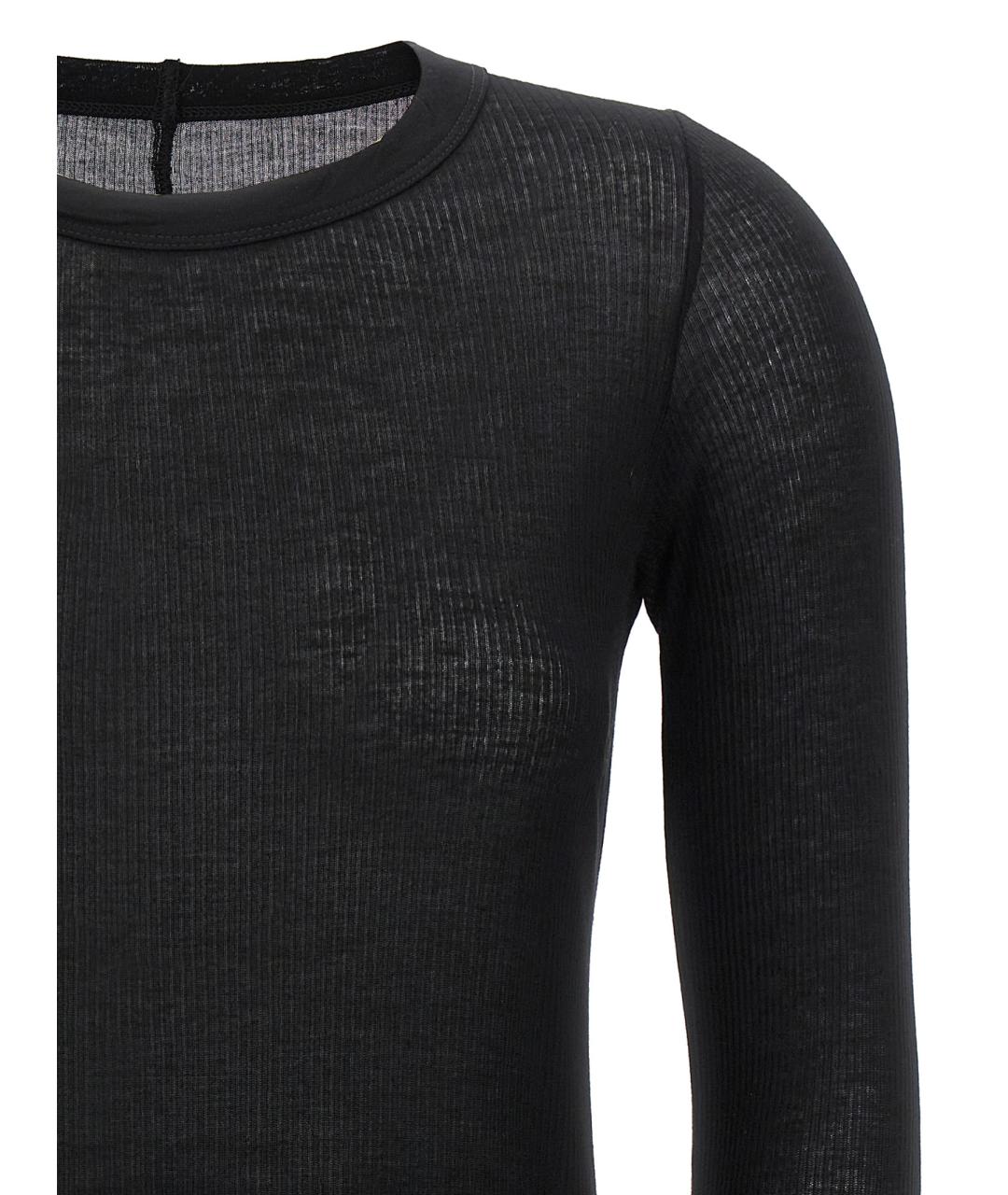 RICK OWENS Черная вискозная водолазка, фото 3