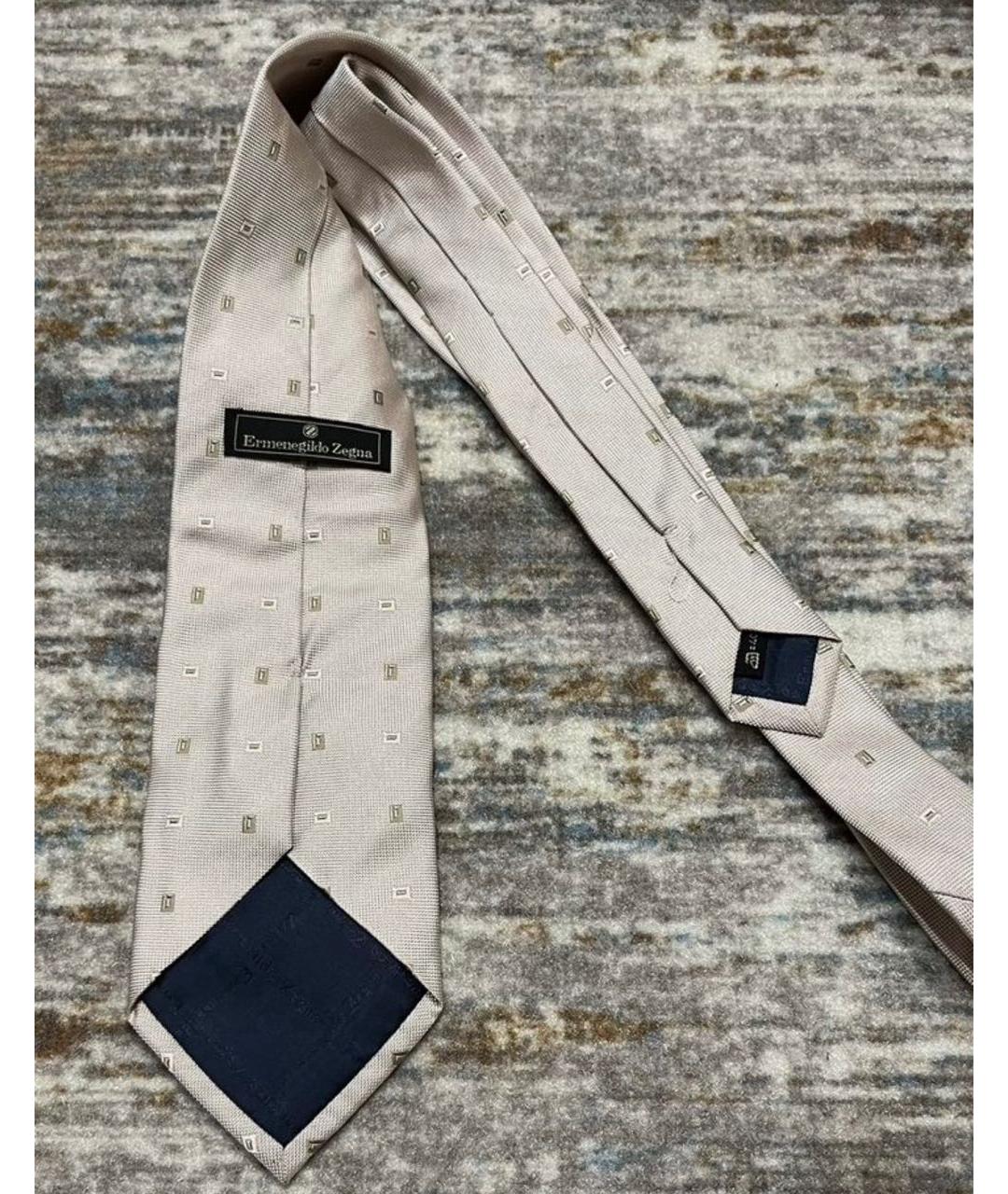 ERMENEGILDO ZEGNA XXX Розовый шелковый галстук, фото 2