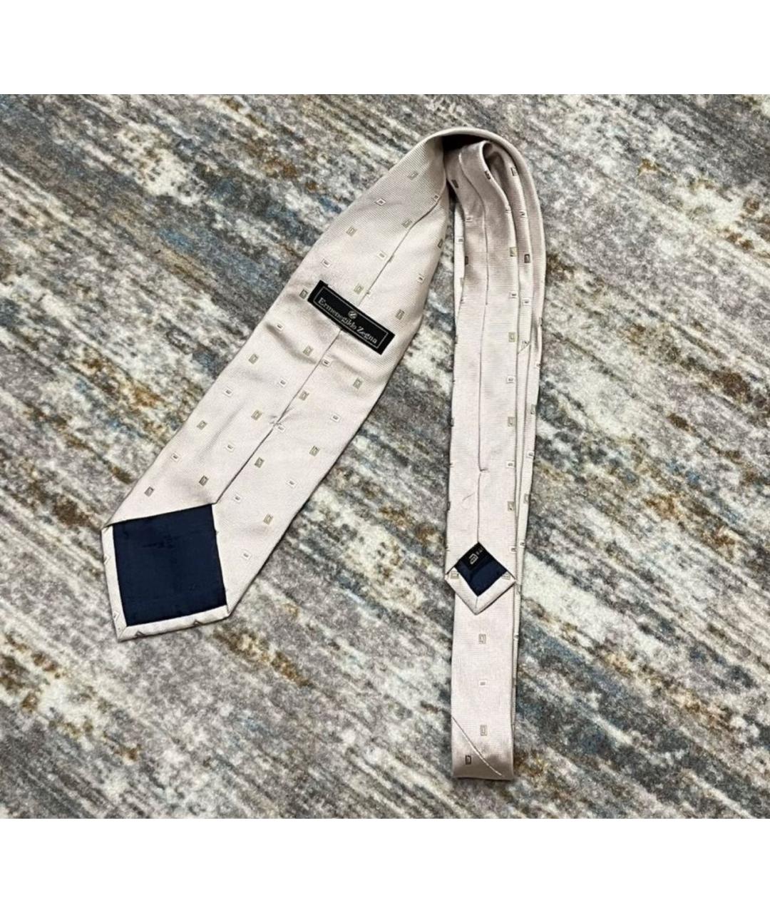 ERMENEGILDO ZEGNA XXX Розовый шелковый галстук, фото 5