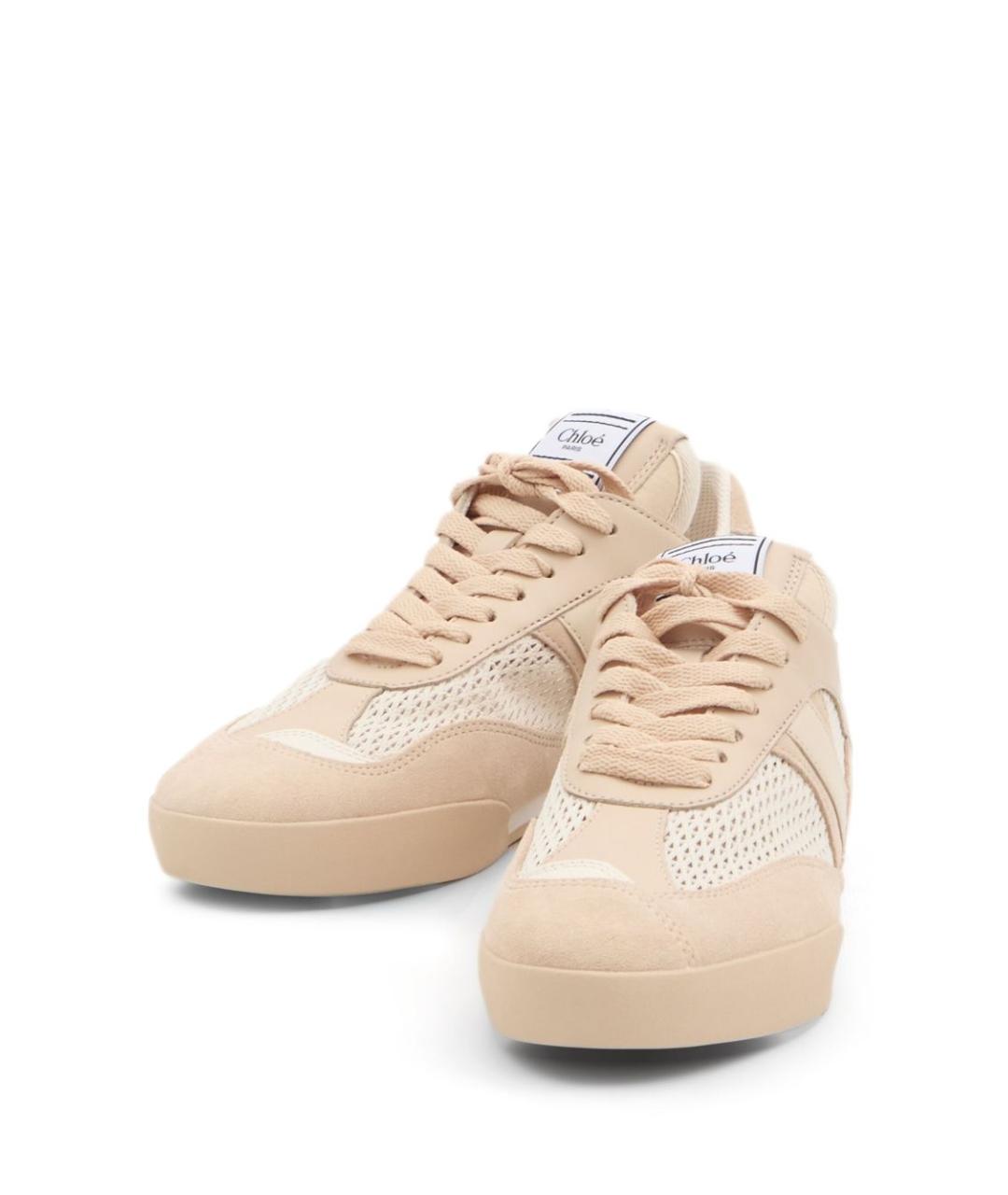 CHLOE Бежевые кроссовки, фото 4