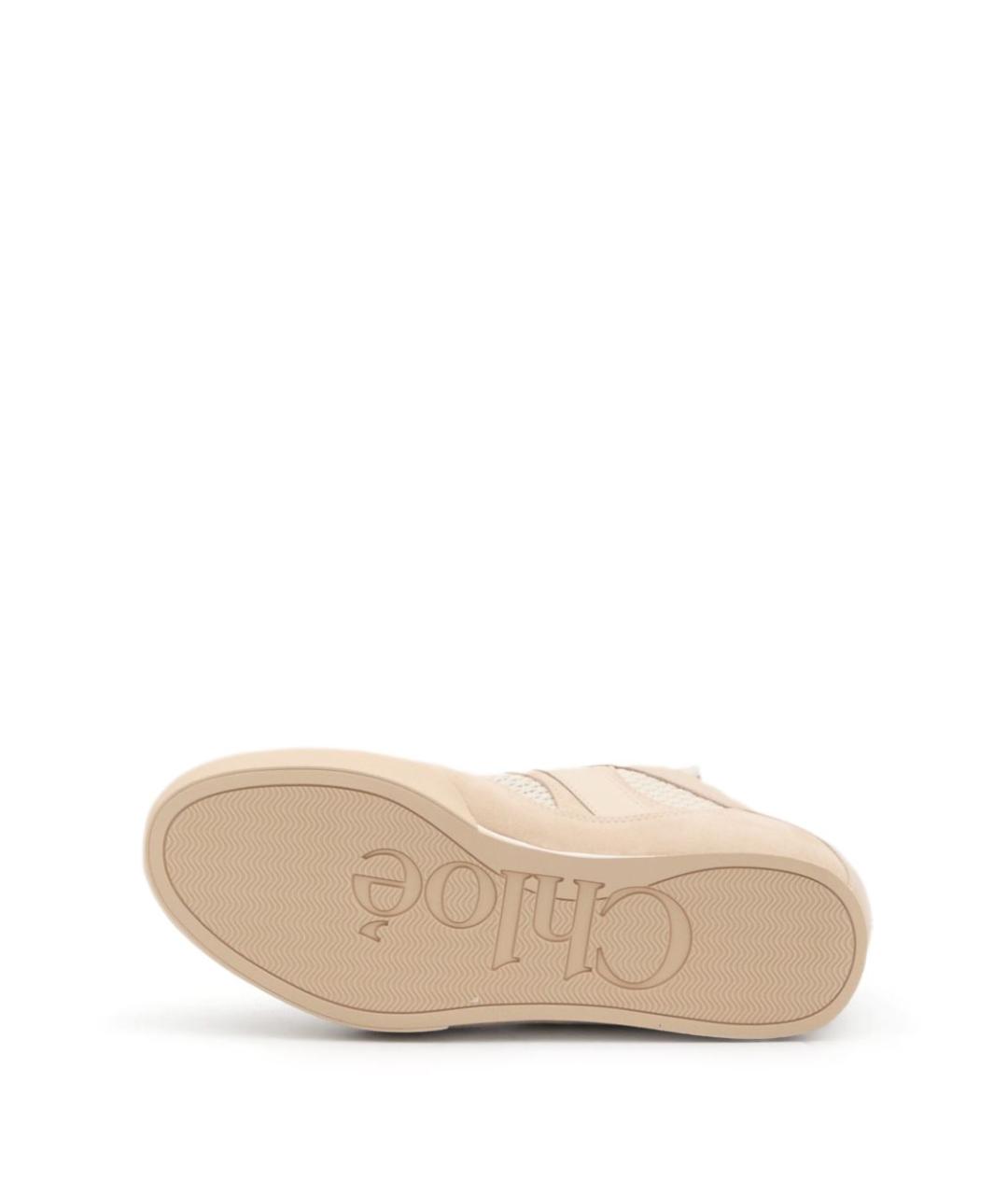 CHLOE Бежевые кроссовки, фото 3