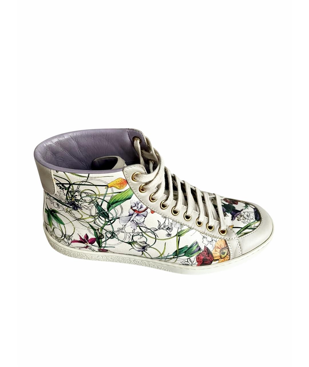 GUCCI Мульти кожаные кеды, фото 1