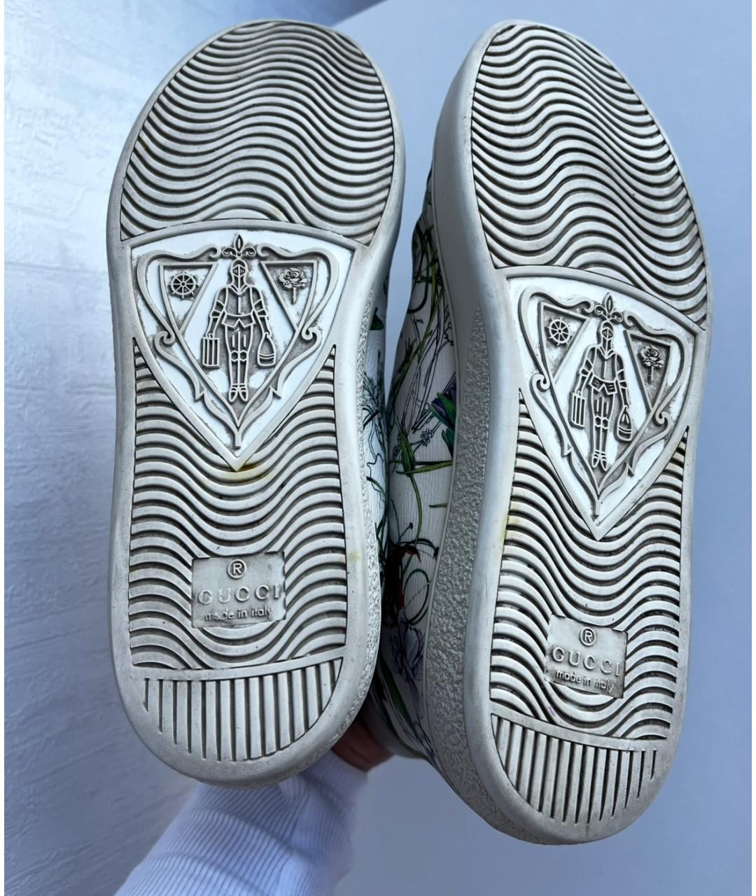 GUCCI Мульти кожаные кеды, фото 5