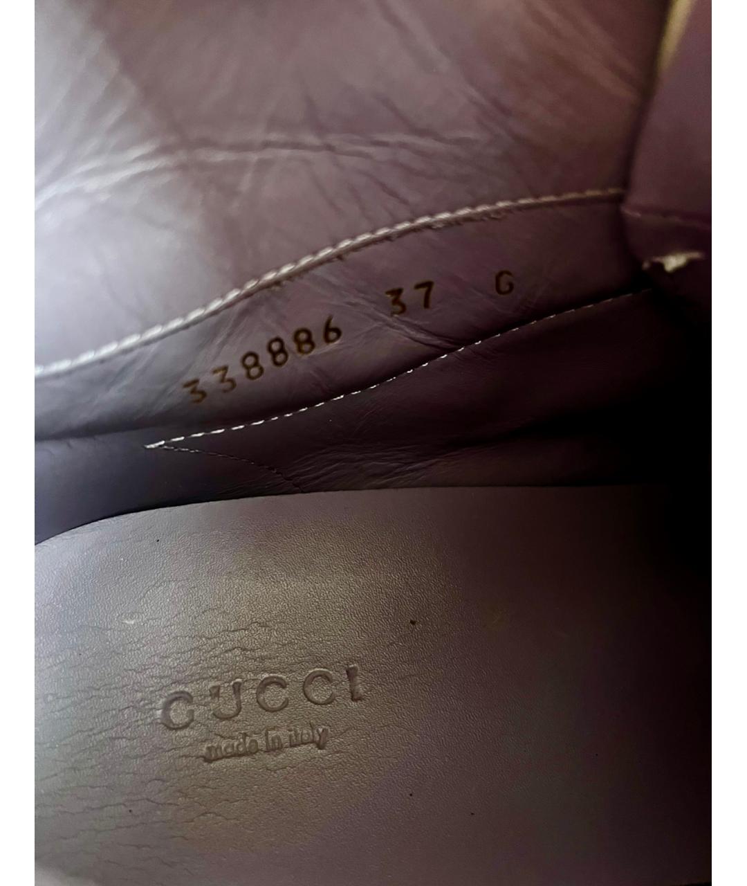 GUCCI Мульти кожаные кеды, фото 8