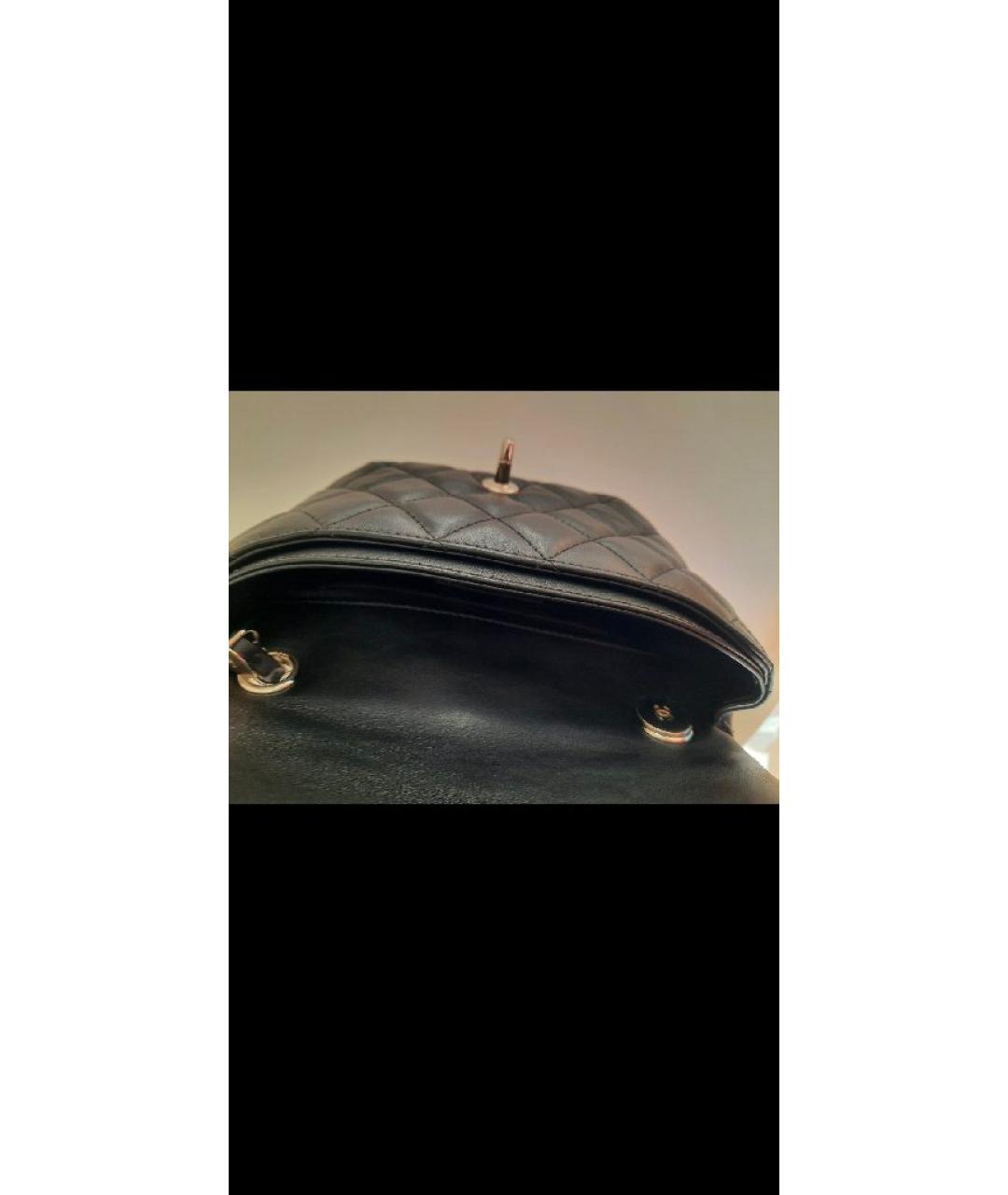 CHANEL Черная кожаная поясная сумка, фото 4