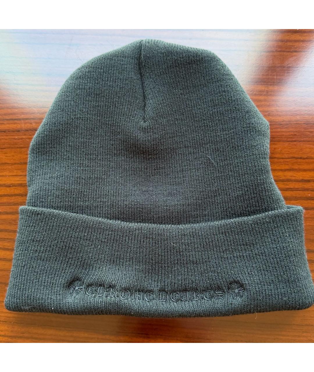 CHROME HEARTS Черная шерстяная шапка, фото 2