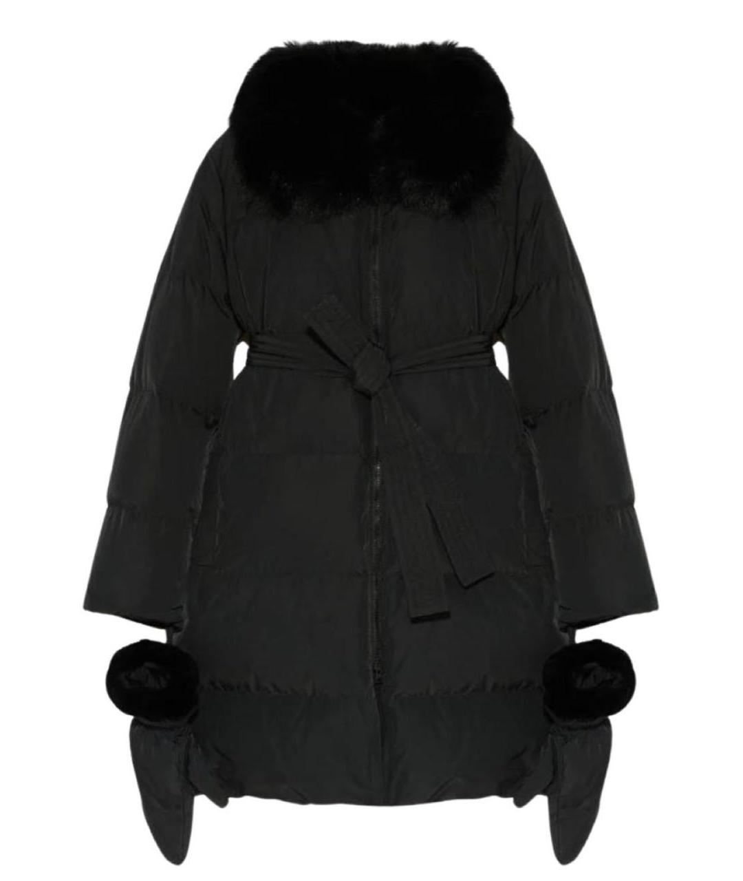 YVES SALOMON Черный пуховик, фото 1